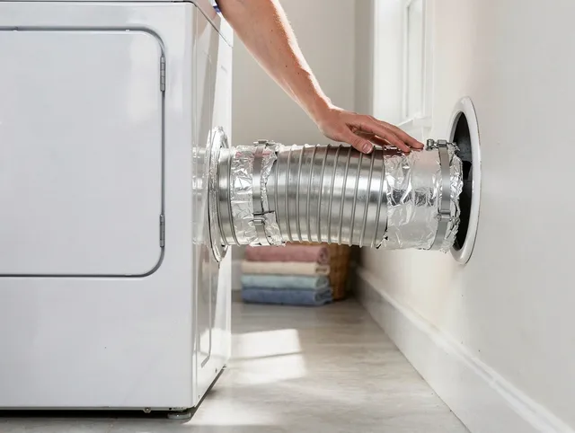 Professional dryer vent hose installation by Ashland Dryer Vent Cleaning in Ashland