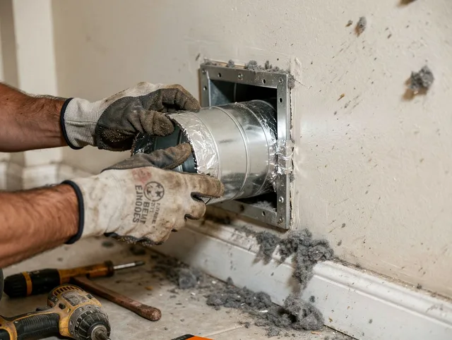 Professional dryer vent repair and installation by Ashland Dryer Vent Cleaning in Ashland